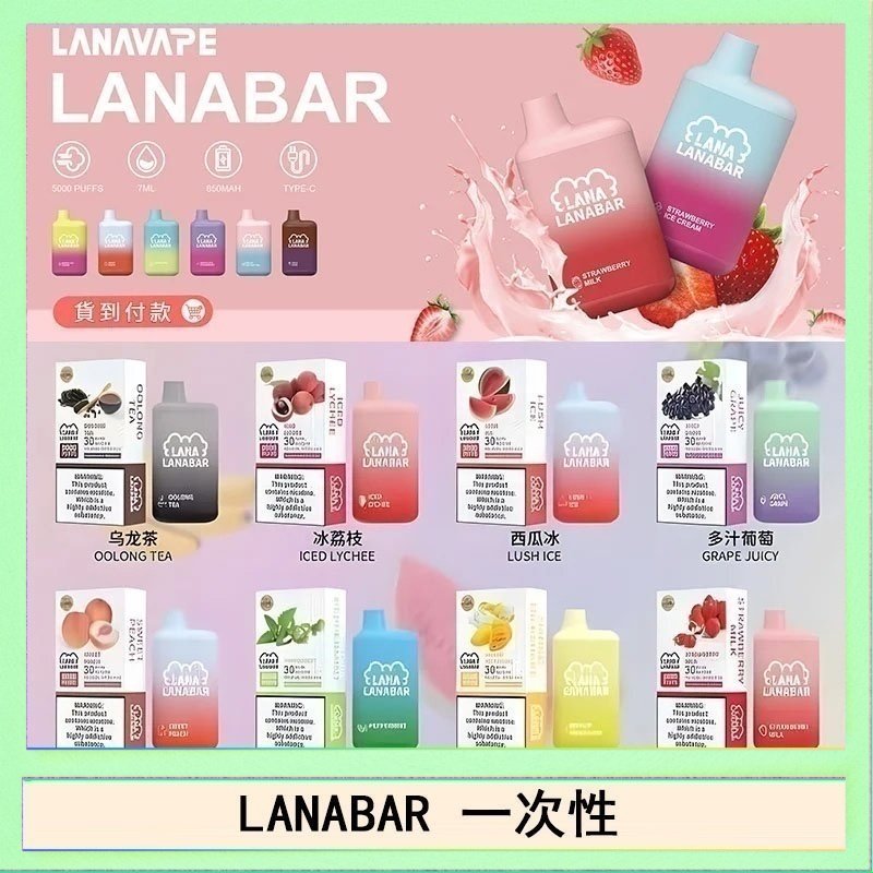 LANA BAR LANA BAR可充电一次性電子煙霧化5000口(3.0%)